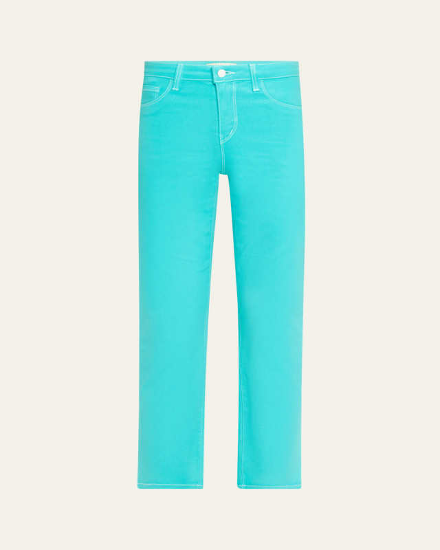 Tati High-Rise Cropped Micro Bootcut Jeans